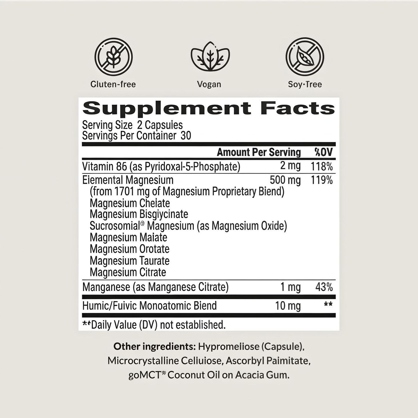 BIOptimizers Magnesium Breakthrough Complex Supplement with 7 Forms of Mg: Glycinate, Malate, Citrate, and More - Natural Support for Sleep and Cognitive Function - 60 Capsules- Calming Vitamins (2pack)